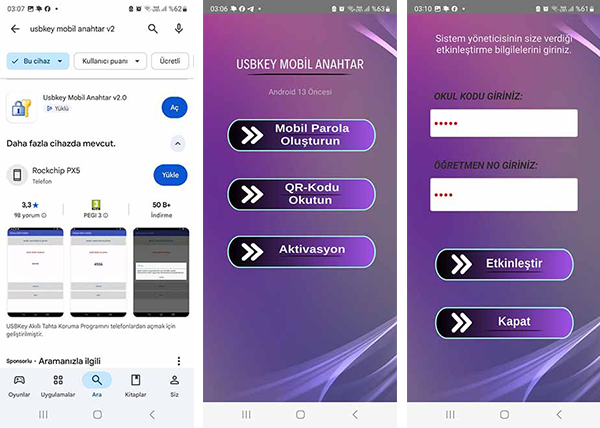 Usbkey Mobil Anahtar